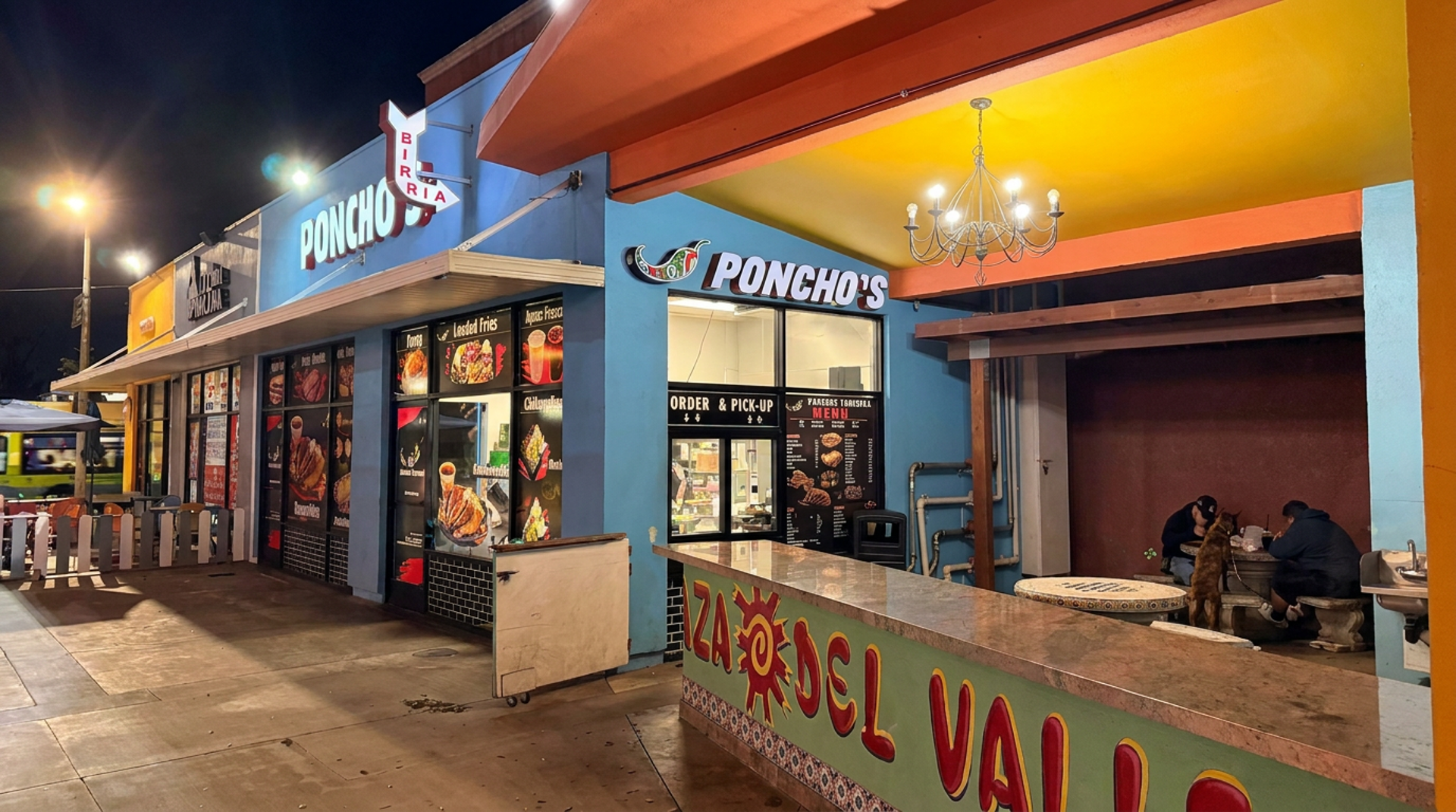 The taqueria at Plaza Del Valle